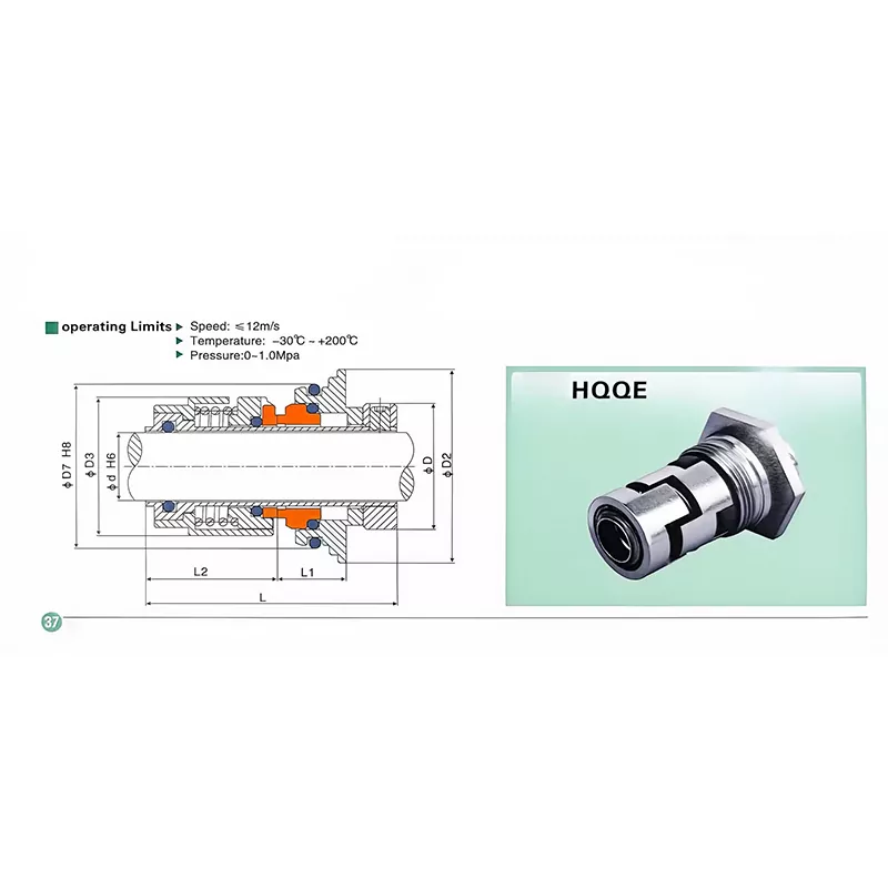 Sello mecánico de bomba HQQE Grundfos